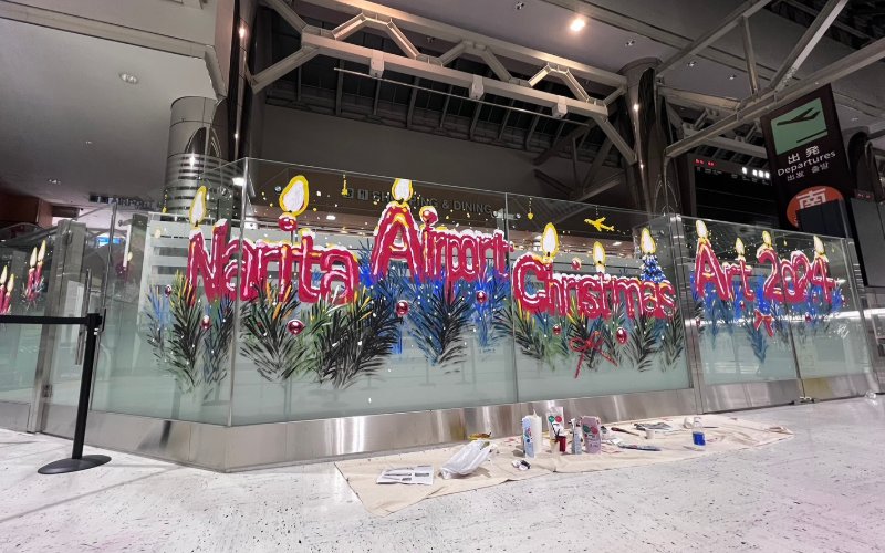 成田空港 Christmas Art 2024